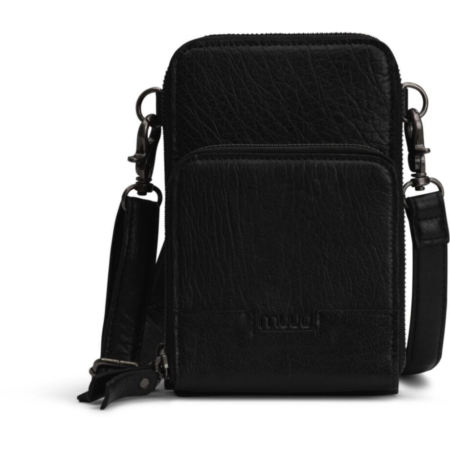 Elegant Sort Muud Dafna Læder Crossbody Taske – Et Must-Have!