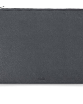Elegant Sort Læder Sleeve til Laptop - Optimal Beskyttelse