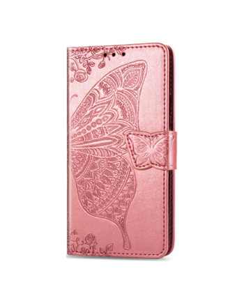 Elegant Rosa Læder Etui til iPhone SE - Stilfuld Beskyttelse