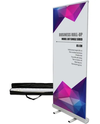Premium Roll-Up Banner i Aluminium med Taske til Events