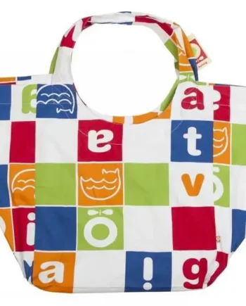 XL Økologisk Strandtaske – Katvig Puzzle Design