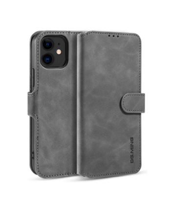 Elegant Grå Læder Etui med Pung til iPhone 6/6s
