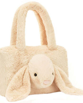 Hvid Jellycat Taske med Smudge Rabbit – Fantastisk Tilbud!