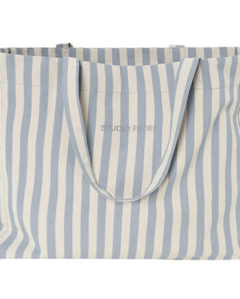 Beige/Blå Studio Feder Shopper Hanna – Udsalg til Hverdagen!