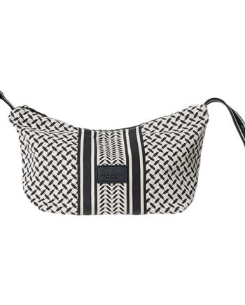 Lala Berlin Mini Taske Camilla – Hvid med Striber, Udsalg!