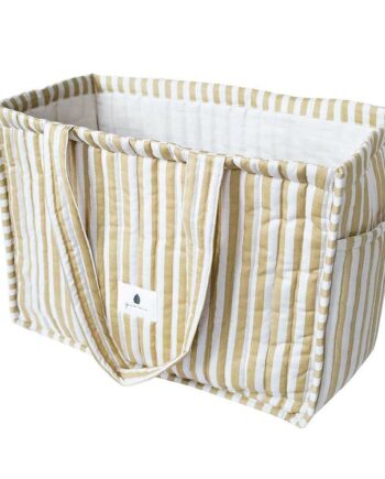 Beige/Gul Pine Cone Shopper – Elegant og Praktisk Taske!