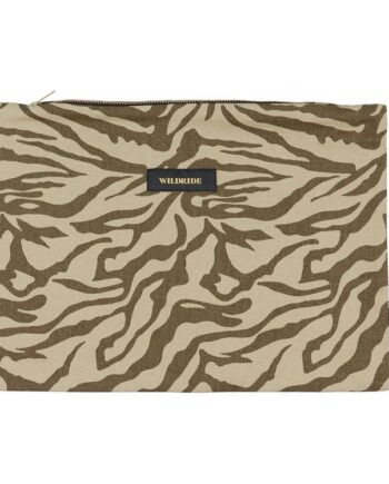 Grøn Zebra Pouch Taske – Fantastisk tilbud!