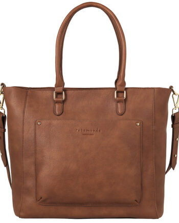 Brun Rosemunde Shopper Clutch med Guld Detaljer – Stilfuld Elegance