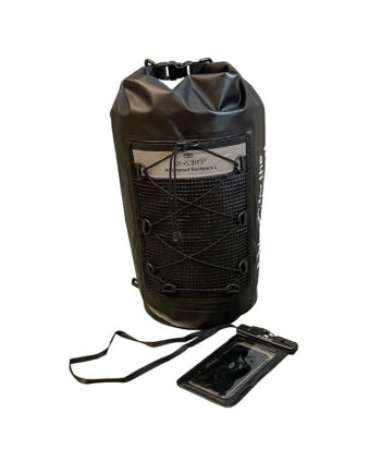 Vandtæt 20L Rygsæk med Mobilpose – Owlbite® Sort