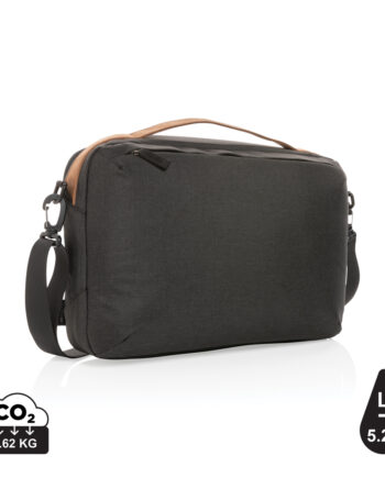 Deluxe Sort Laptop Taske – Ideel til Branding og Reklame