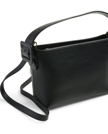Elegant Sort Håndtaske med Skulderrem - Must-Have!