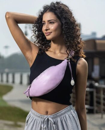 Elegant lyserød bumbag taske med lynlås – Fantastisk tilbud!