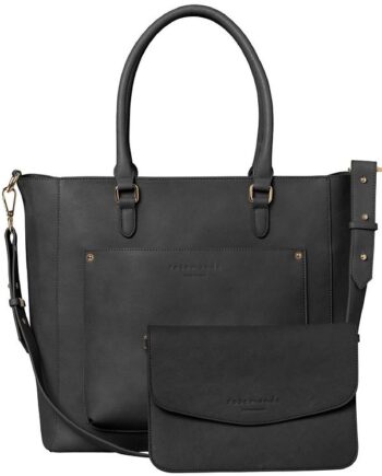 Rosemunde Elegant Sort Clutch med Gulddetaljer – Stilfuld!