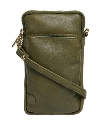 Army Tim & Simonsen Betty Mobil Taske i Guld - Elegant Design