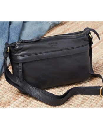 Elegant Sort Crossbody Taske – Stilfuld og Praktisk
