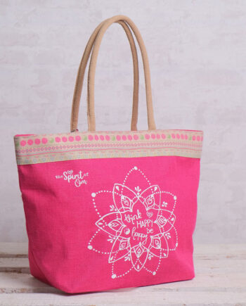 Lyserød Shopper Taske fra Spirit – Fantastisk Tilbud!