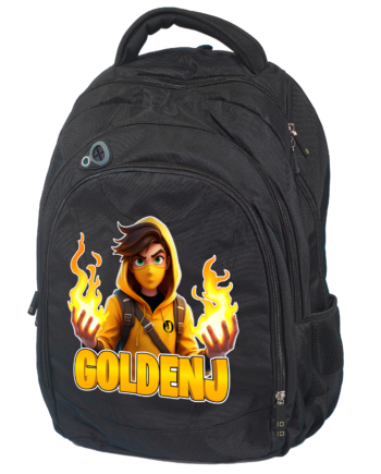 GoldenJ Fortnite Skoletaske med Flamme – Skoletilbud!
