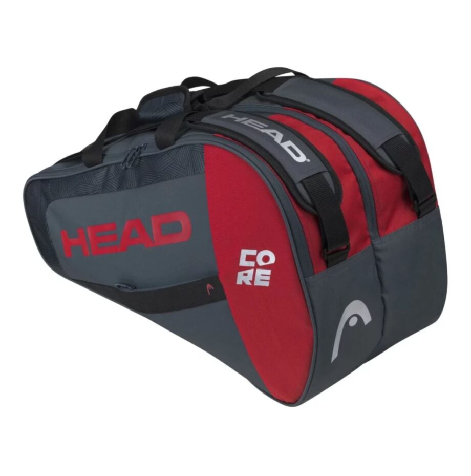 Head Core Padel Combi Taske – Antracitgrå/Rød Tilbud!