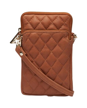 Elegant Cognac Mobiltaske fra Tim & Simonsen – Stilfuld!