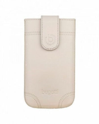 Elegant Hvid Bugatti Lædertaske – Stilfuld Opbevaring!
