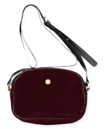 Bordeaux Gweneth Velour Taske – Fantastisk Tilbud!