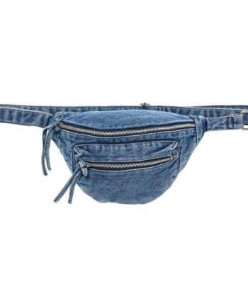 Lollys Laundry Holly Bæltetaske i Vasket Denim - Trendy!