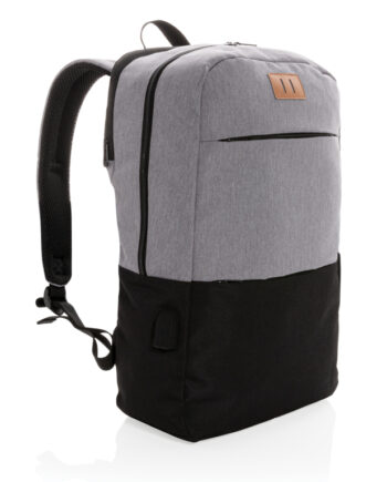 Moderne Sort USB & RFID Laptop Taske – Perfekt Reklameartikel