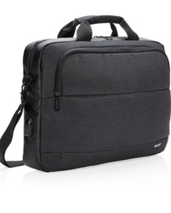 Sort Swiss Peak Laptop Taske – Ideel til Reklameformål