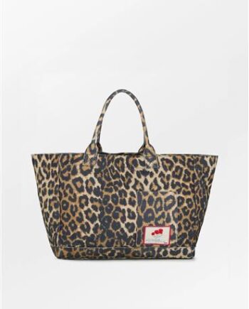 Elegant Sort Leo Print Taske – Fantastisk Tilbud!