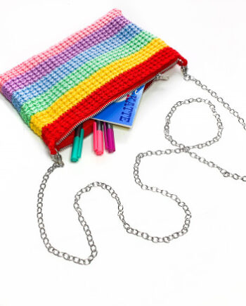 Regnbue Clutch Hækleopskrift – Kreativ DIY Taske til salg!