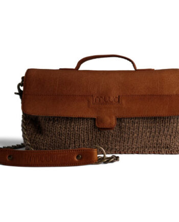 Muud Haumea DIY Taske - Rig Brun med Bronze Garn