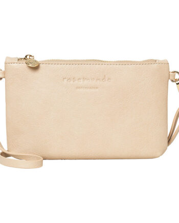 Elegant Hvid Clutch Taske i Pure Sand Gold fra Rosemunde