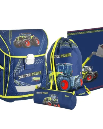 Traktor Skoletaske Sæt Med Dele - Tasker  - 3871284088681