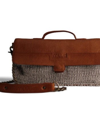 Muud Haumea Diy Taske Rich Brown Med Mørkegrå Garn - Muud Tasker  - 5714331051499