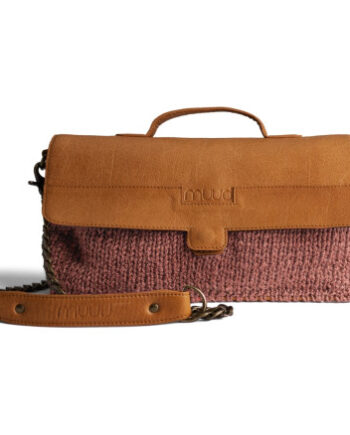 Muud Haumea Diy Taske Whisky Med Mørk Gammelrose Garn - Muud Tasker  - 5714331051550