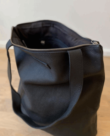 Sort Shopper Taske Læder Mabul - Micmic Tasker