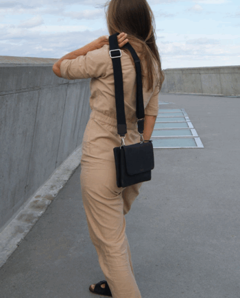 Sort Clutch Taske Crossover Taske Læder Mirissa - Micmic Tasker