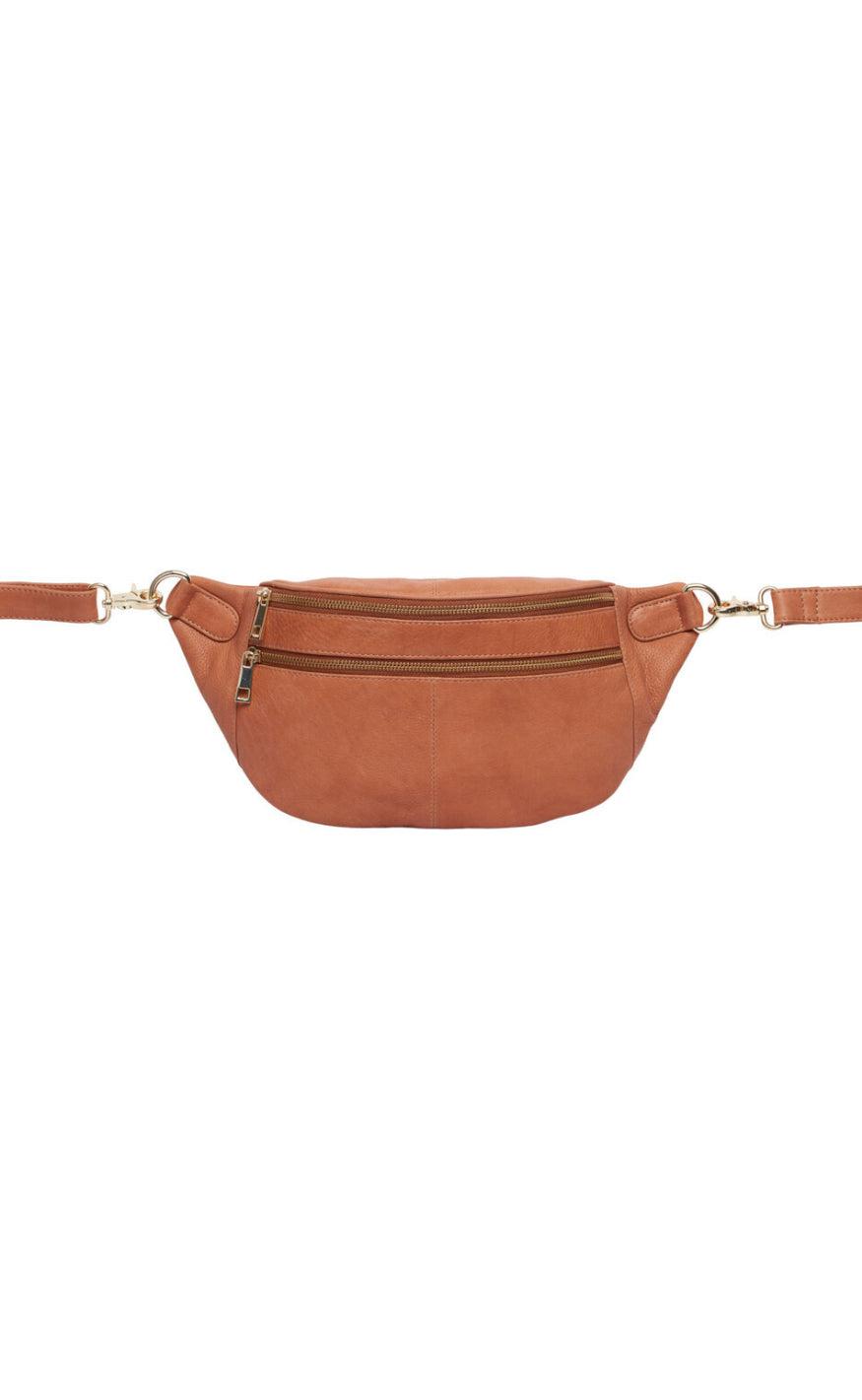 Cognac Tim & Simonsen Taske Astrid Bumbag Gold - Tasker - 5714818056139