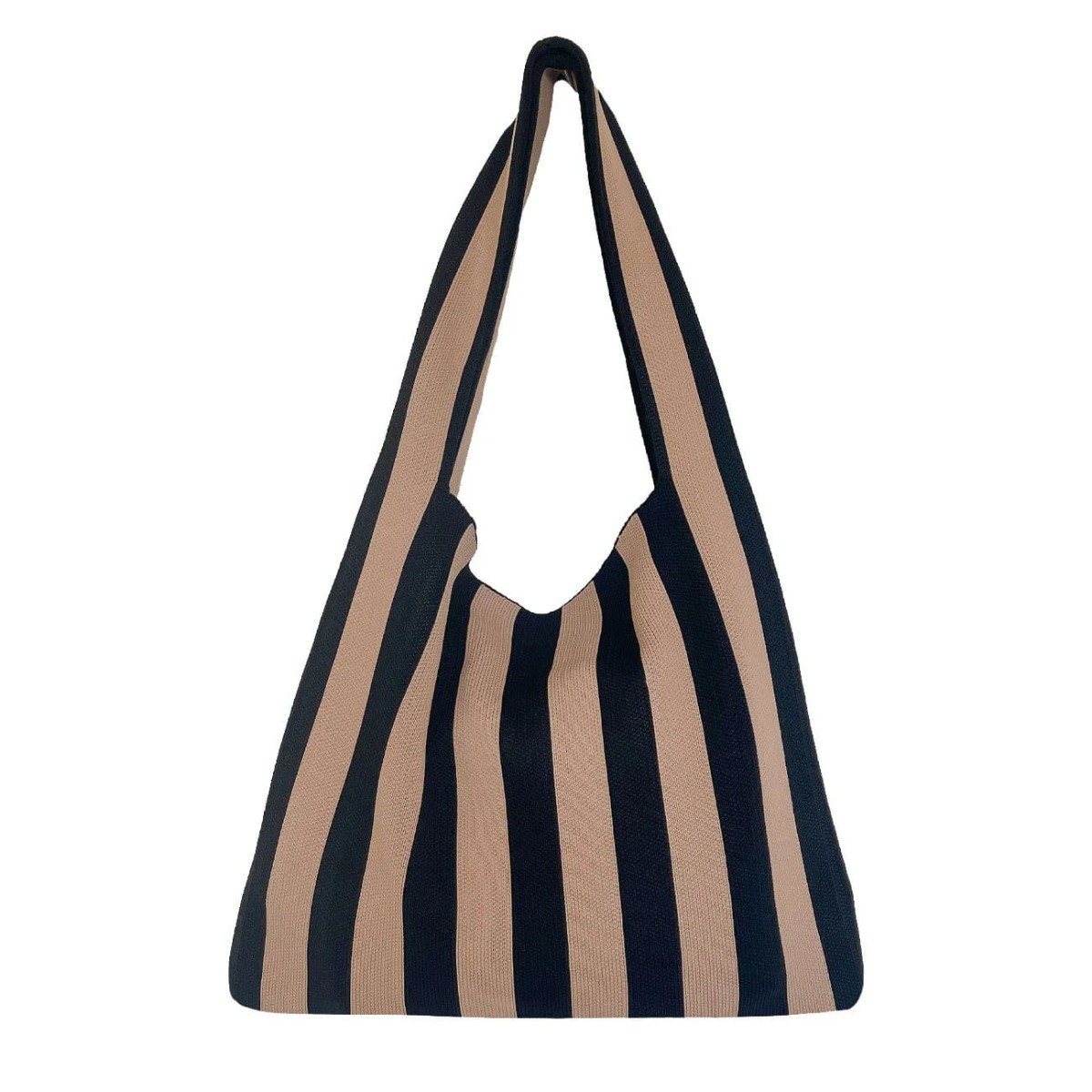 Sort/Beige Stri Stær Olivia Taske Sort Beige Stribet - By Stær Tasker