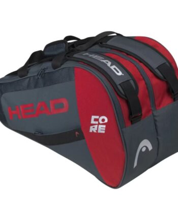 Head Core Padel Combi Taske Antracitgrå Rød - Head Tasker  - 724794375976