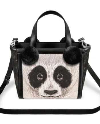 Sort Panda Mini Tote Taske - Tasker