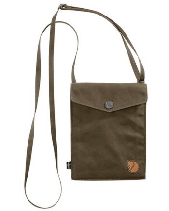 Grøn Fjallraven Pocket Taske Dark Olive Små Tasker Punge Tilbehør - Fjällräven Tasker  - 7323450548063