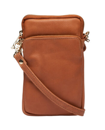 Cognac Tim & Simonsen Betty Mobil Taske Guld - Tasker  - 5714818059284